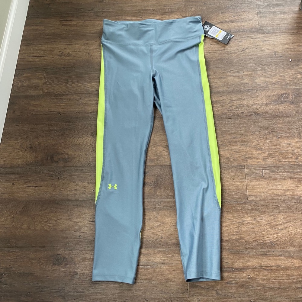 2/$30 BNWT Under Armour women’s leggings gray neon white